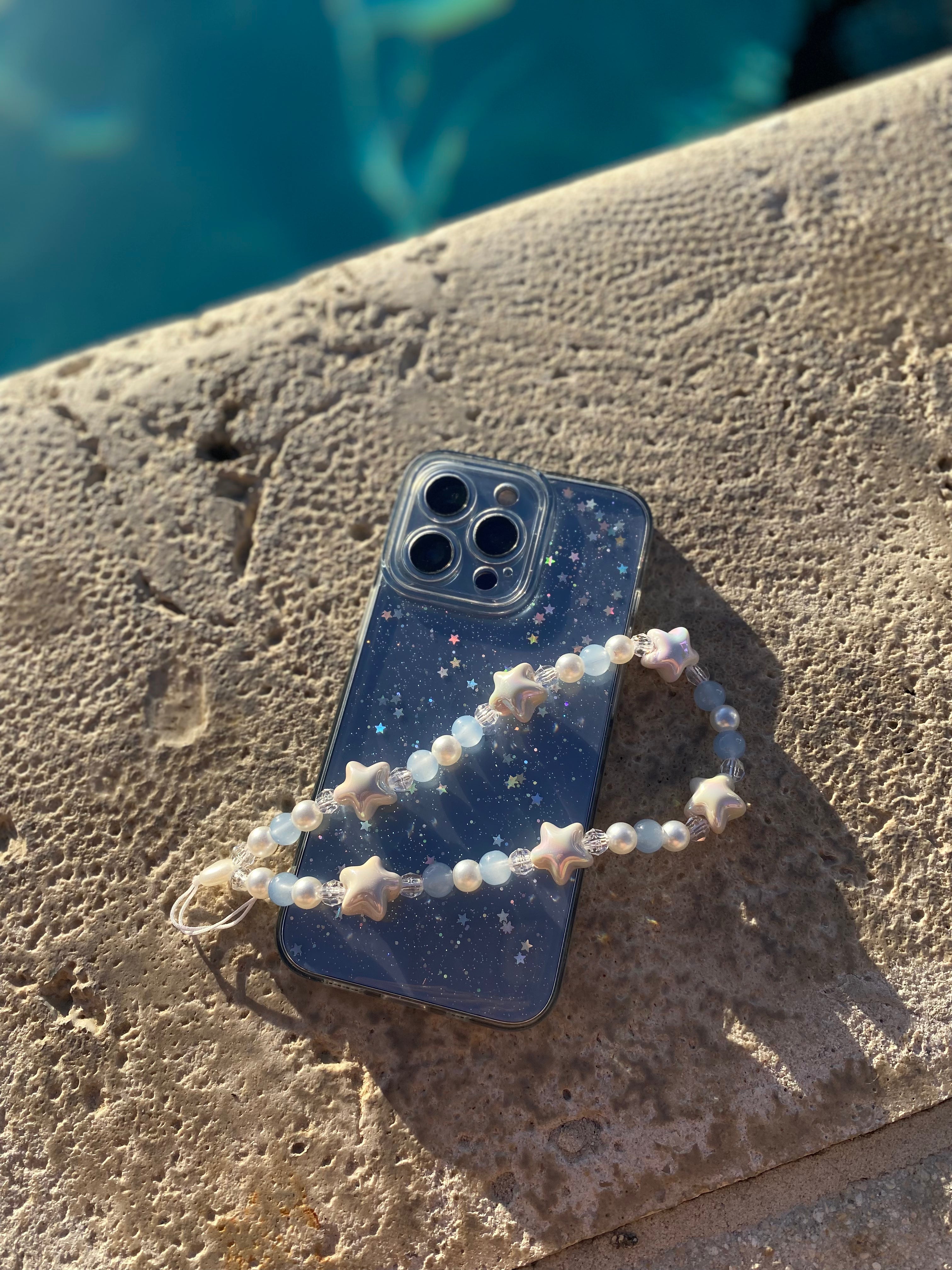 Blue Star Phone Charm