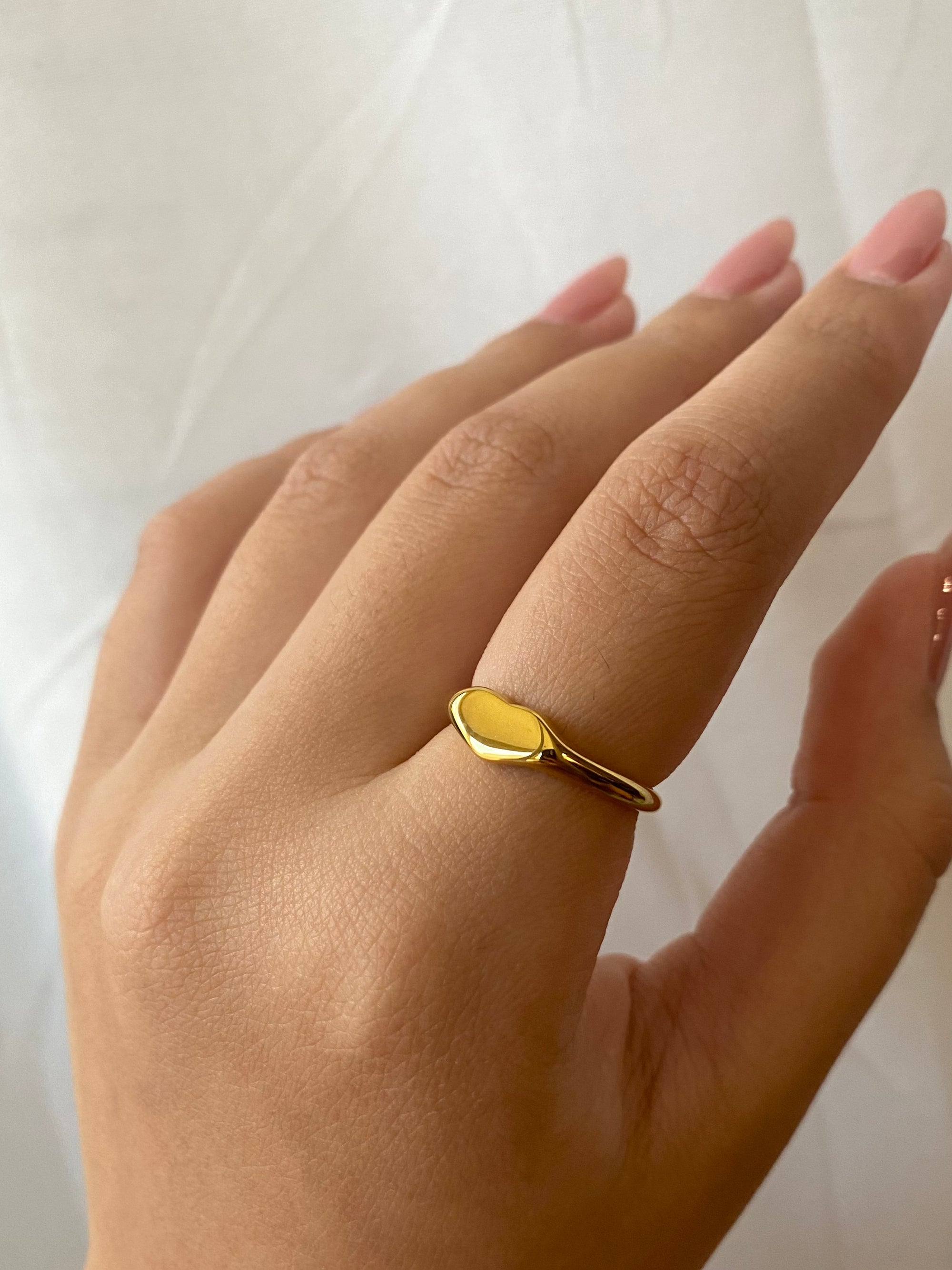 Signet Heart Ring