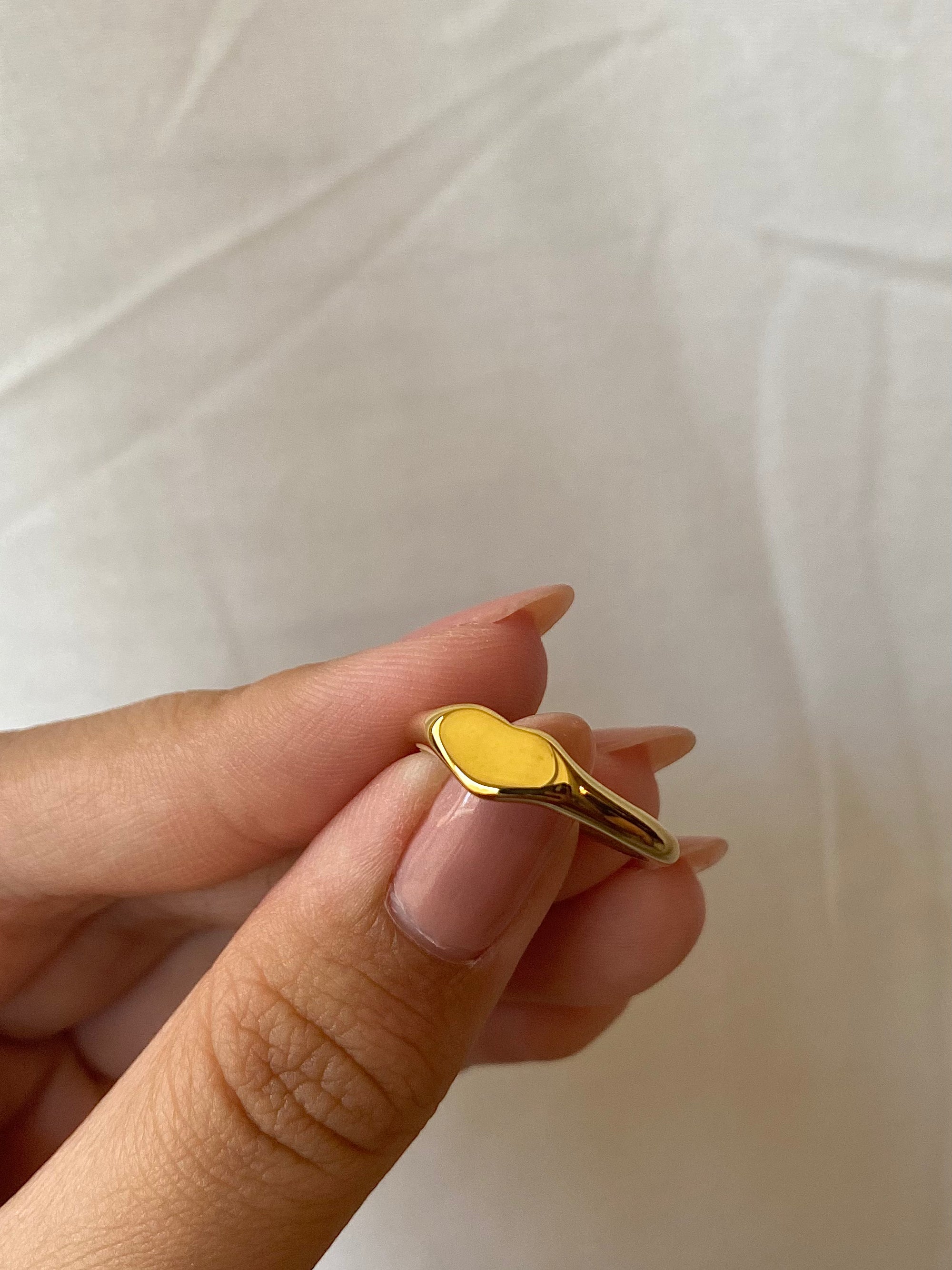 Signet Heart Ring