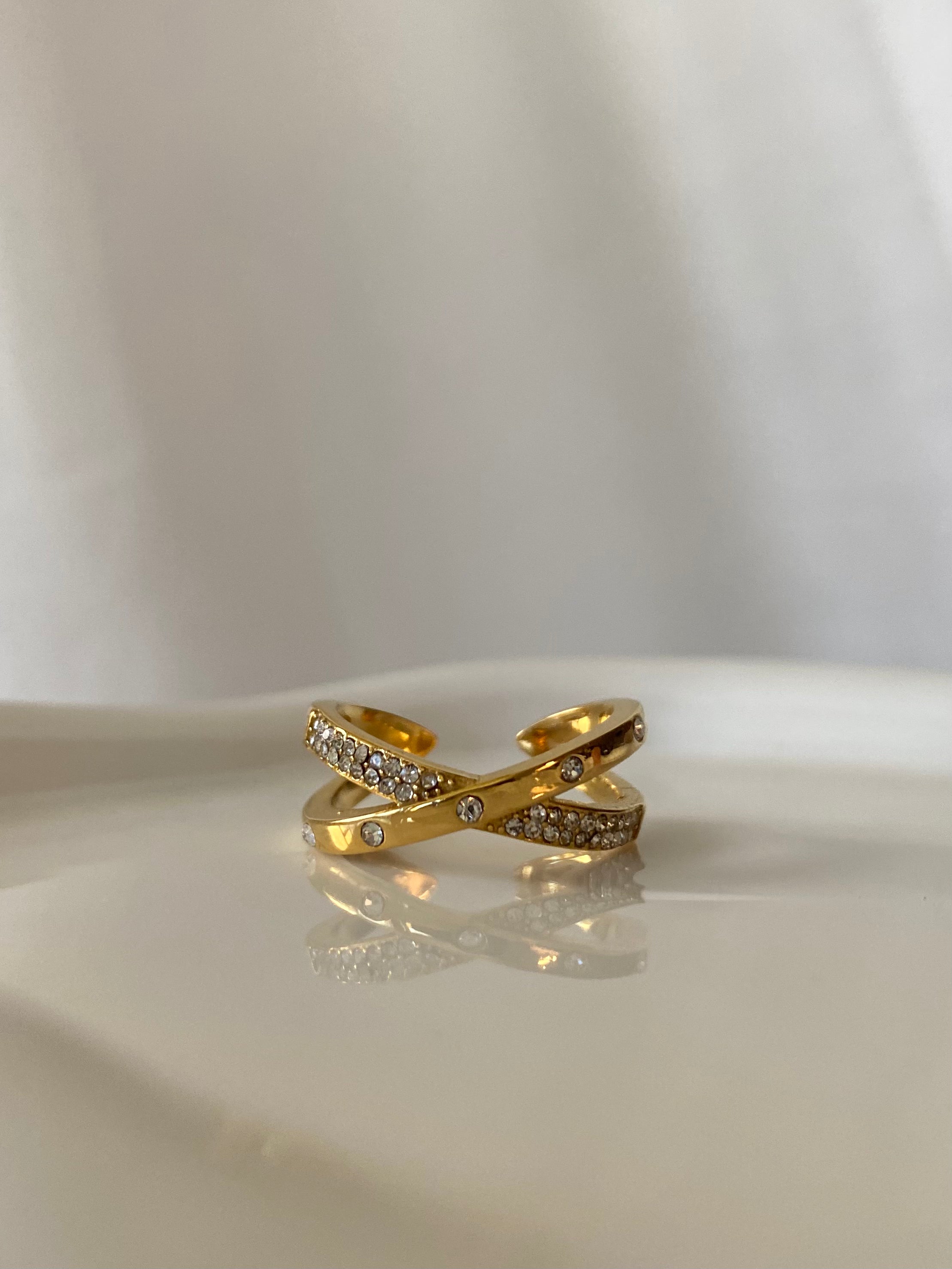 Criss Cross Cuff Ring