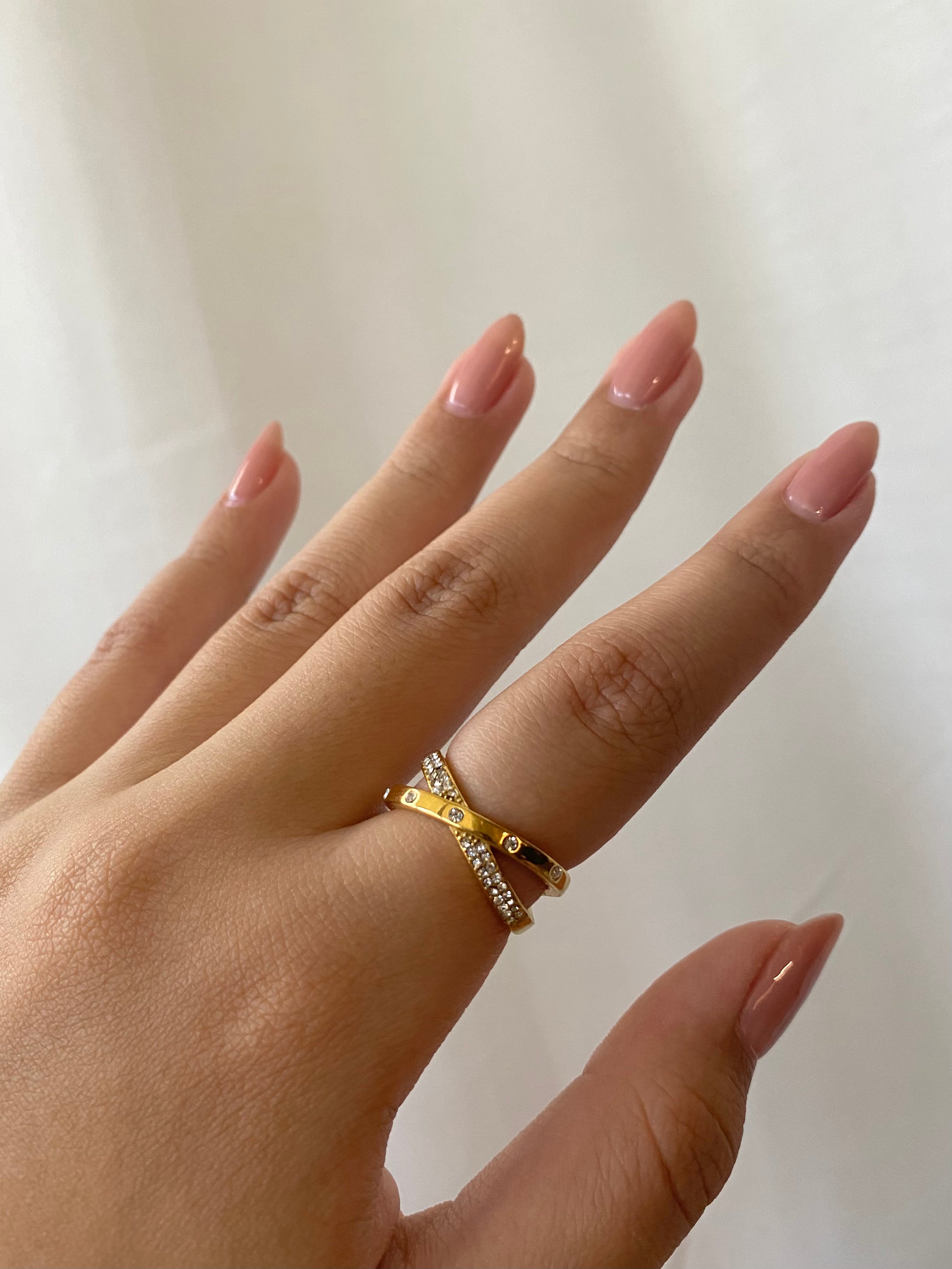 Criss Cross Cuff Ring